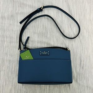 Kate Spade NY Grove Street Milly Leather should bag purse Consell Blue